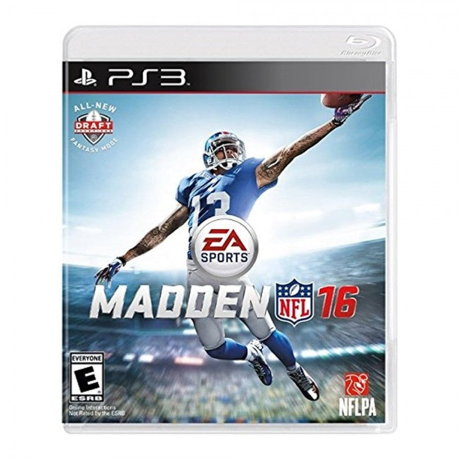 Madden NFL 16 cover art for PlayStation 3 (PS3) video game