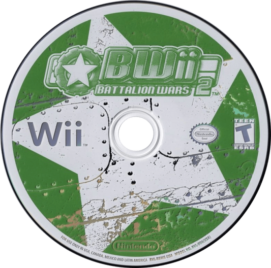 Battalion Wars 2 disc for Nintendo Wii (Wii) video game