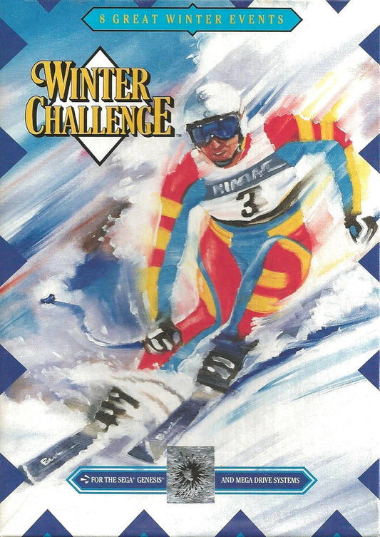 Winter Challenge cover art for Sega Genesis (GEN) video game