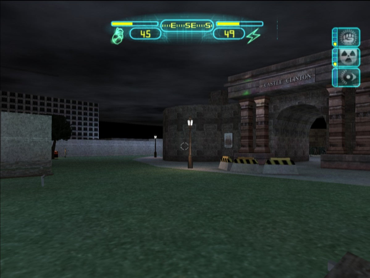 Deus Ex: The Conspiracy for PlayStation 2 with cyberpunk-themed stealth and action-RPG gameplay 