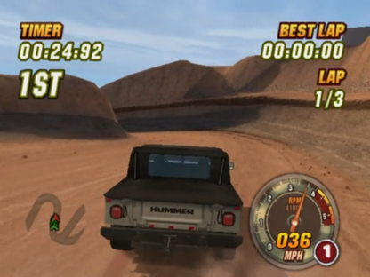 Hummer Badlands gameplay for PlayStation 2 (PS2) video game