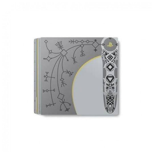 PlayStation 4 PS4 Pro God of War Limited Edition console featuring custom Leviathan Axe inspired design 1TB storage enhanced 4K gaming HDR support powerful performance wireless DualShock 4 controller compatibility limited edition Sony hardware collectible gaming appeal