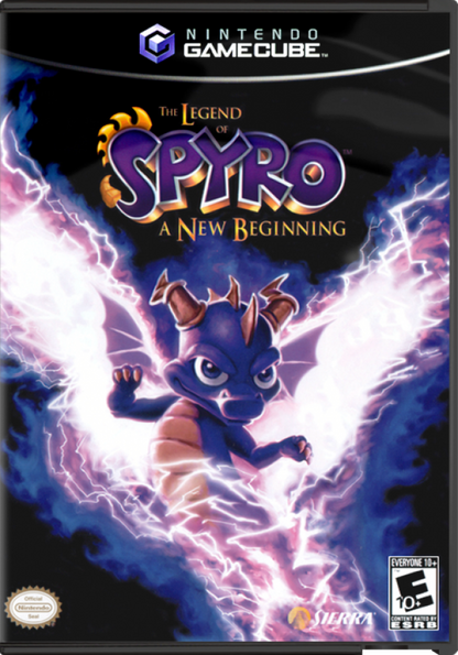 The Legend of Spyro: A New Beginning cover art for GameCube (GC) video game
