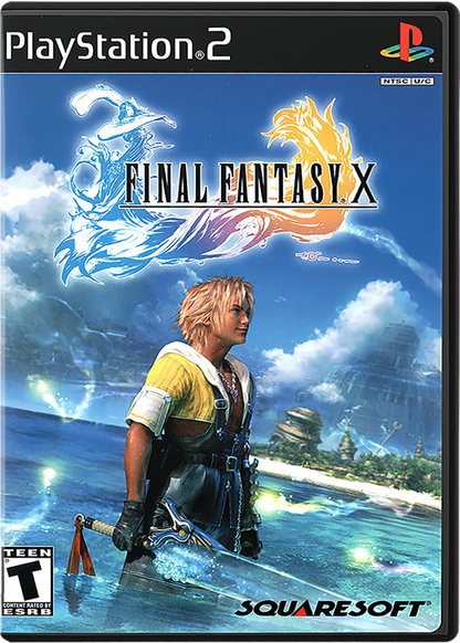 Final Fantasy X cover art for PlayStation 2 (PS2) fantasy role-playing adventure video game