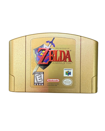 The Legend of Zelda Ocarina of Time Collector's Edition Nintendo 64 N64 for action adventure video game fans featuring epic fantasy exploration real time sword combat challenging dungeons memorable puzzles iconic Zelda storyline time travel gameplay classic Nintendo adventure collectible gaming appeal front of cartridge