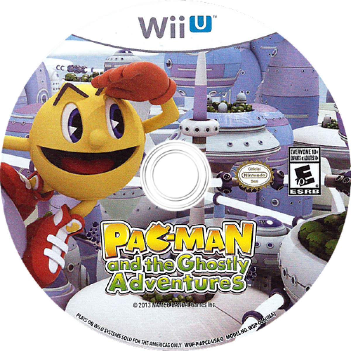 PAC-MAN and the Ghostly Adventures Nintendo Wii U Wii U for action platforming video game fans featuring PAC-MAN and the Ghostly Adventures characters colorful 3D worlds platforming challenges maze inspired gameplay power ups ghost enemies boss battles and family friendly adventure collectible gaming appeal disc