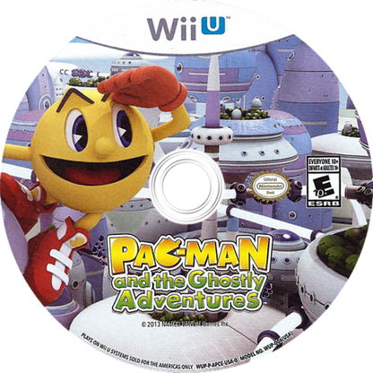 PAC-MAN and the Ghostly Adventures Nintendo Wii U Wii U for action platforming video game fans featuring PAC-MAN and the Ghostly Adventures characters colorful 3D worlds platforming challenges maze inspired gameplay power ups ghost enemies boss battles and family friendly adventure collectible gaming appeal disc