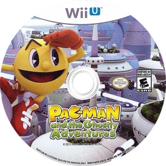 PAC-MAN and the Ghostly Adventures Nintendo Wii U Wii U for action platforming video game fans featuring PAC-MAN and the Ghostly Adventures characters colorful 3D worlds platforming challenges maze inspired gameplay power ups ghost enemies boss battles and family friendly adventure collectible gaming appeal disc