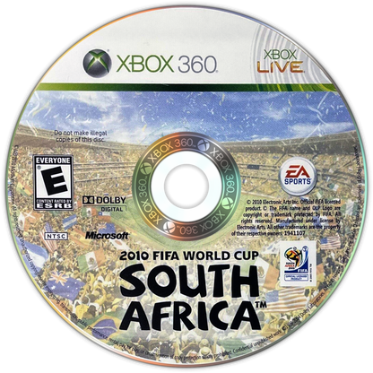 2010 FIFA World Cup South Africa for Xbox 360 EA Sports soccer football game official FIFA tournament teams national squads sports simulation multiplayer mode disc