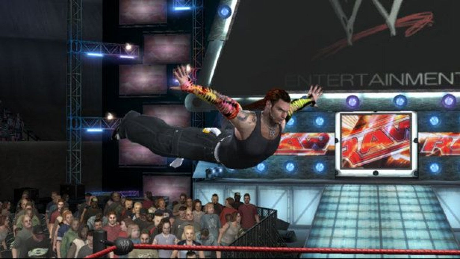 WWE SmackDown vs. Raw 2008 – PlayStation 2 (PS2) video game gameplay, pro wrestling.