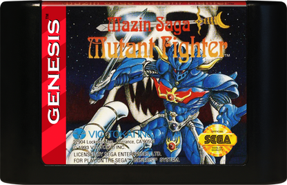 Mazin Saga: Mutant Fighter cartridge for Sega Genesis (GEN) video game