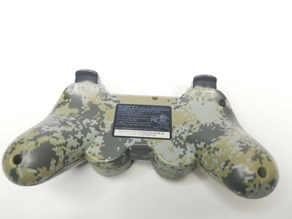 PS3 DualShock Controller – Digital Camo wireless gaming controller featuring:

DualShock vibration feedback for immersive force feedback during gameplay

Iconic Digital Camo camo-style design

Pressure sensitive buttons & dual analog sticks for precise control

Built-in Sixaxis motion sensing support

Compatible with PlayStation 3 games

A great accessory to enhance your PS3 gaming experience with reliable ergonomics and responsive controls.