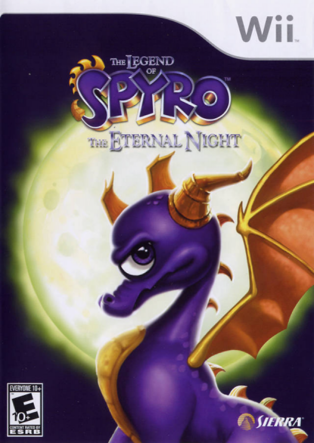 Legend of Spyro: The Eternal Night cover art for Nintendo Wii (Wii) video game