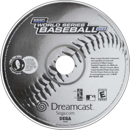 World Series Baseball 2K2 disc art for Sega Dreamcast (DC) video game