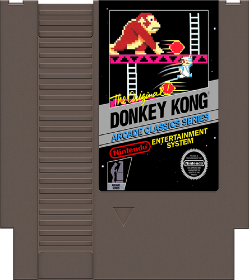 Donkey Kong [5 Screw] cartridge for Nintendo Entertainment System (NES) retro video game