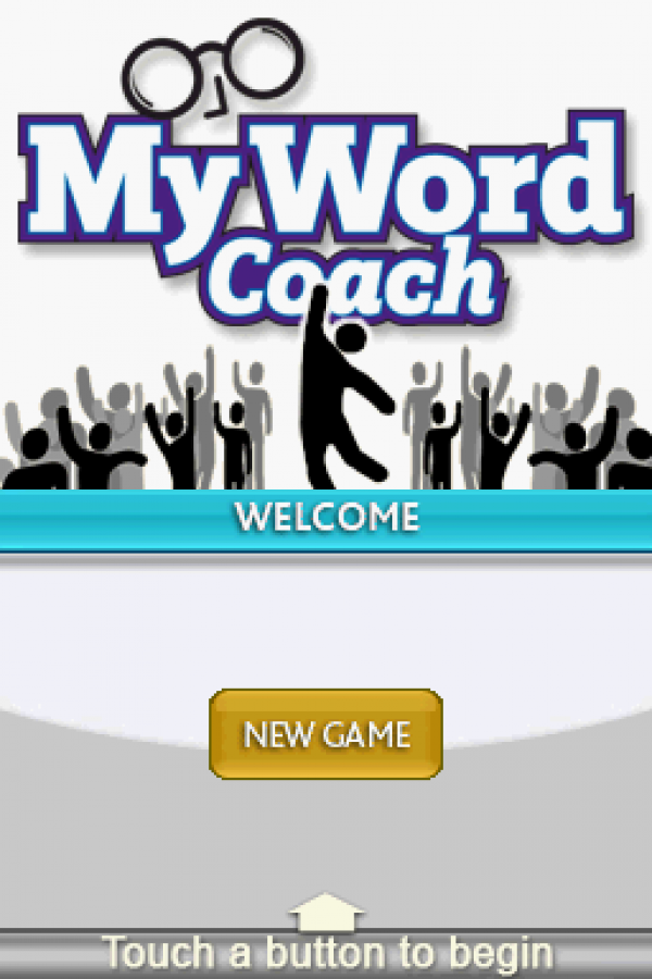 My Word Coach title page for Nintendo DS (DS) vocabulary training educational video game