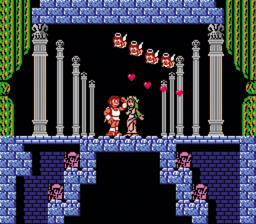 Kid Icarus Nintendo Entertainment System NES for retro video game enthusiasts featuring action platforming gameplay mythological Greek inspired adventure vertical scrolling stages bow and arrow combat enemy battles dungeon exploration mechanics and collectible gaming appeal gameplay