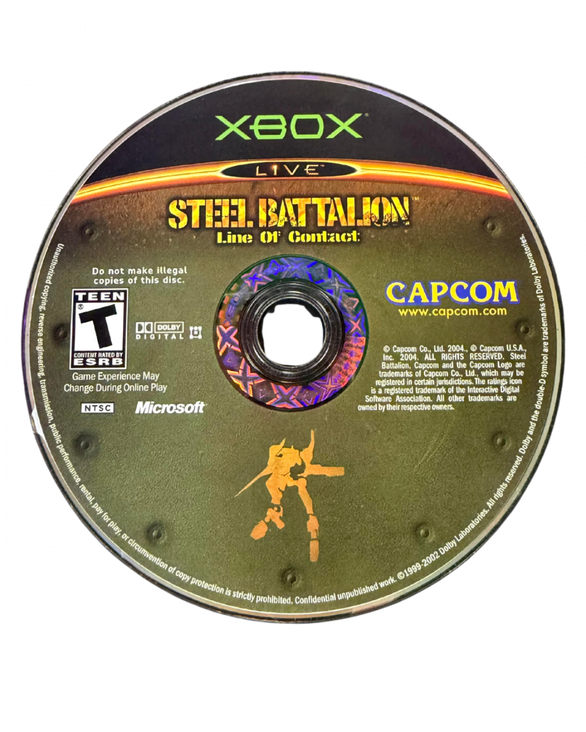 Steel Battalion Line of Contact Xbox original game mech combat simulator online multiplayer tactical shooter Capcom title complete in box collectible retro video game for Xbox console disc