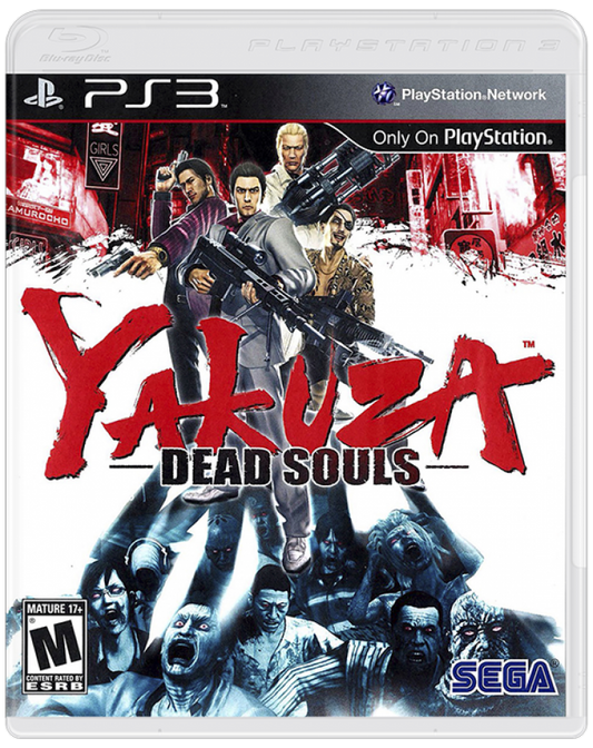 Yakuza: Dead Souls cover art for PlayStation 3 (PS3) video game