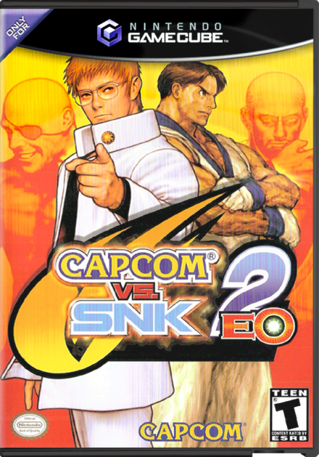 Capcom Vs. SNK 2 EO – GameCube (GC) Front Cover Box Art for this GameCube Video Game