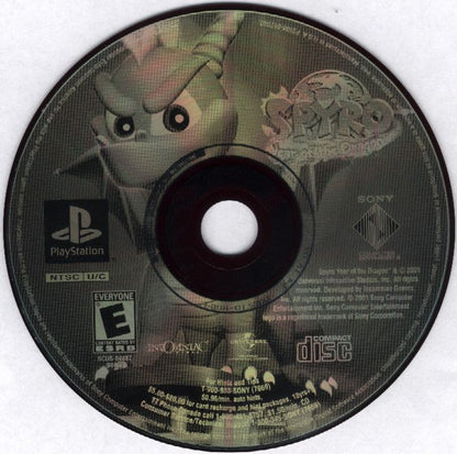 Spyro: Year of the Dragon [Greatest Hits] – PlayStation 1 (PS1) disc for retro video game