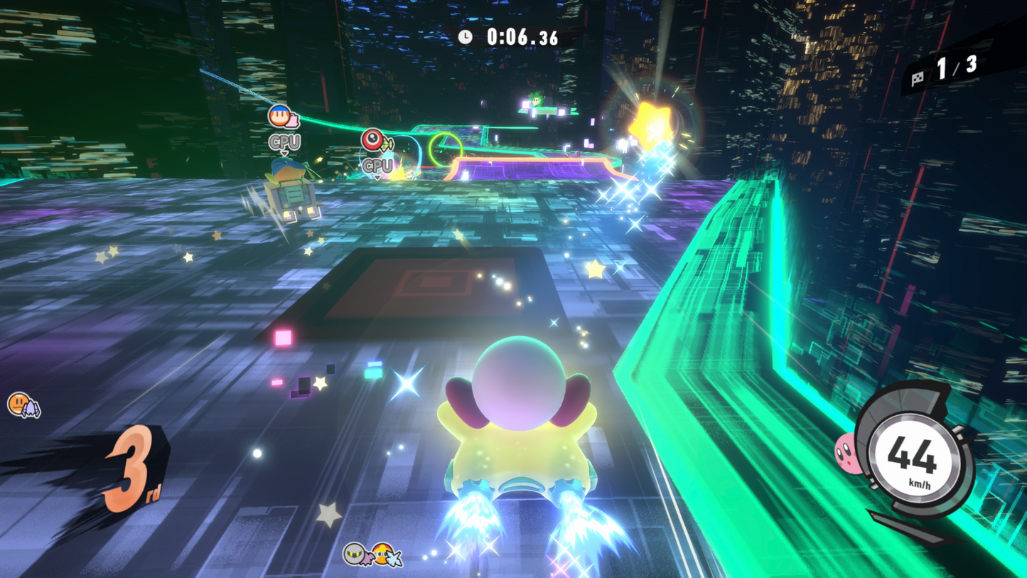 Kirby Air Riders Nintendo Switch 2 for racing action video game fans featuring Kirby characters high speed air ride vehicles competitive races arena battles power ups character abilities colorful tracks multiplayer gameplay and fast paced Nintendo action collectible gaming appeal gameplay