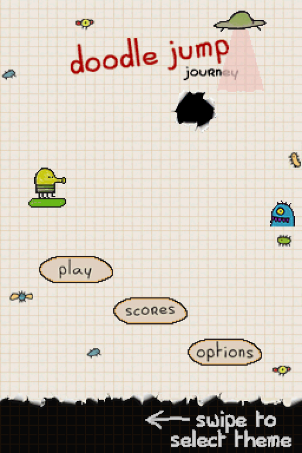Doodle Jump Journey gameplay for Nintendo DS (DS) arcade platforming video game