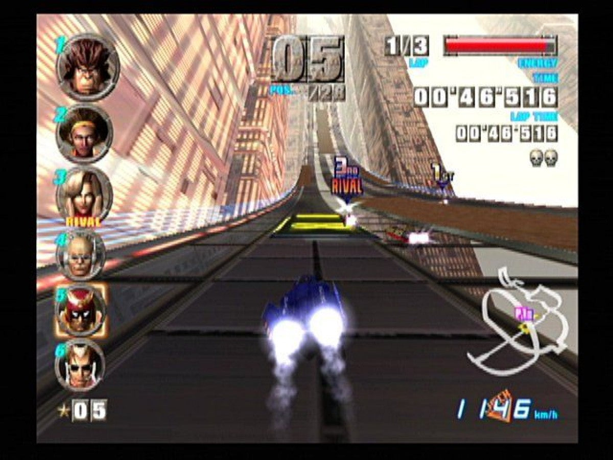F-Zero GX Player’s Choice GameCube game featuring high-speed futuristic racing, challenging tracks, and intense competitive gameplay
