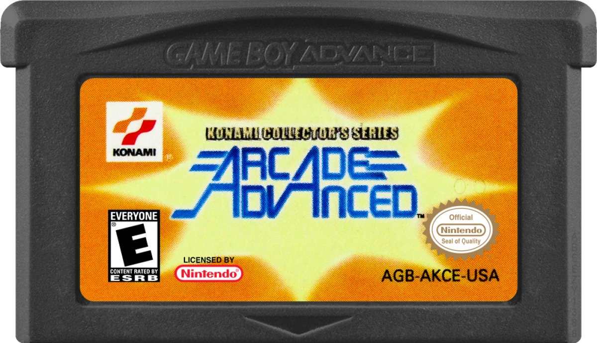 Konami Collector's Series Arcade Advanced game cartridge for Game Boy Advance (GBA) video game
