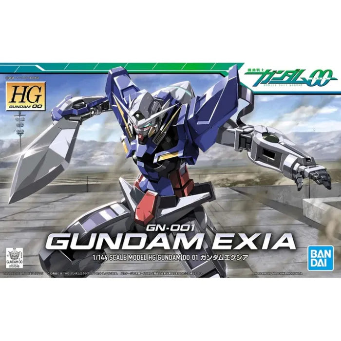 Gundam Exia HG 00 Bandai Hobby model kit from Gundam 00 anime detailed plastic buildable mecha figure collectible gunpla high grade mobile suit