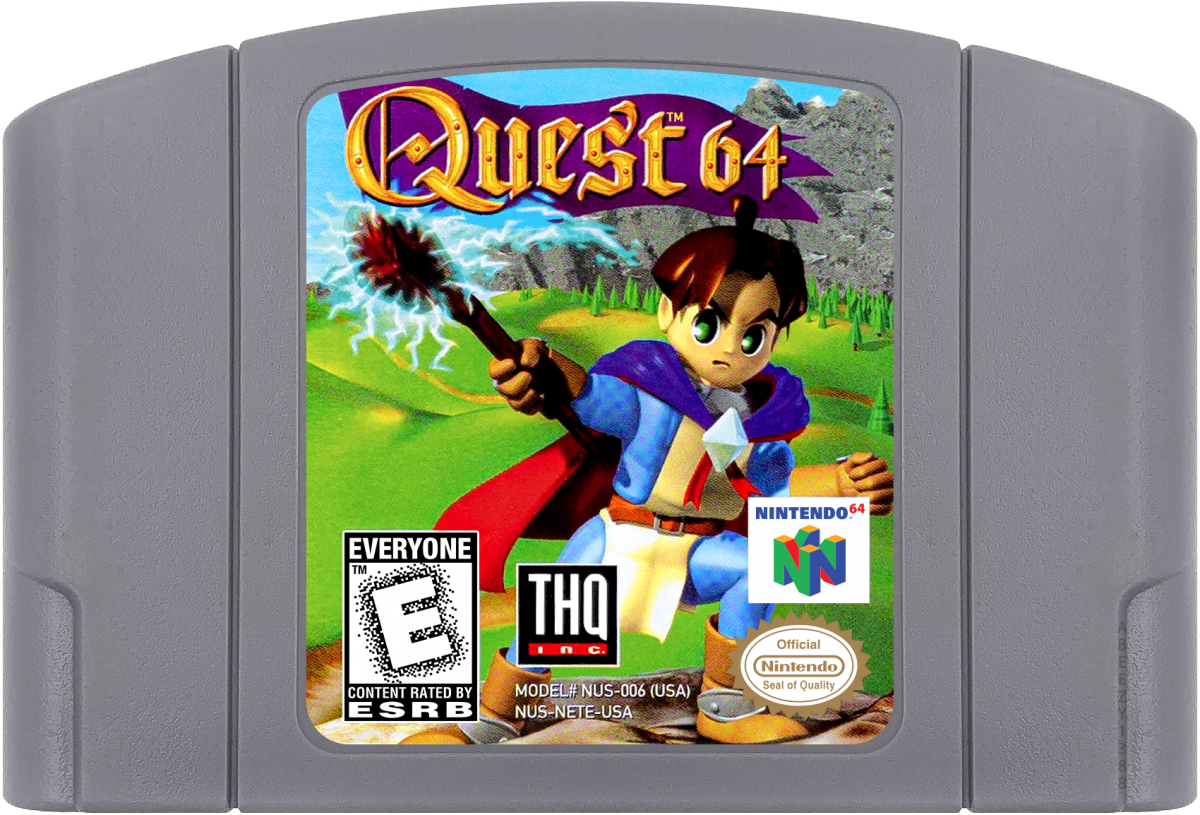 Quest 64 cartridge for Nintendo 64 (N64) video game