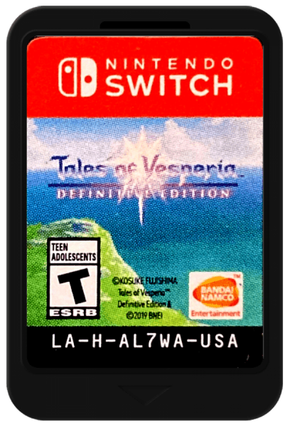 Tales of Vesperia: Definitive Edition video game cartridge art for Nintendo Switch (NS) video game