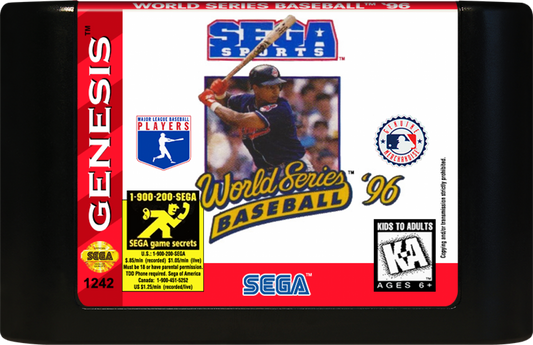 World Series Baseball 96 cartridge for Sega Genesis (GEN) video game