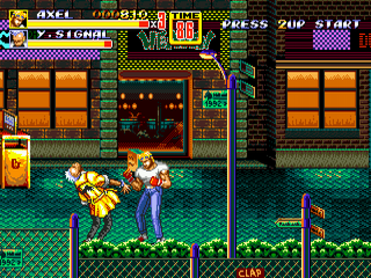 Streets of Rage 2 gameplay for Sega Genesis GEN video