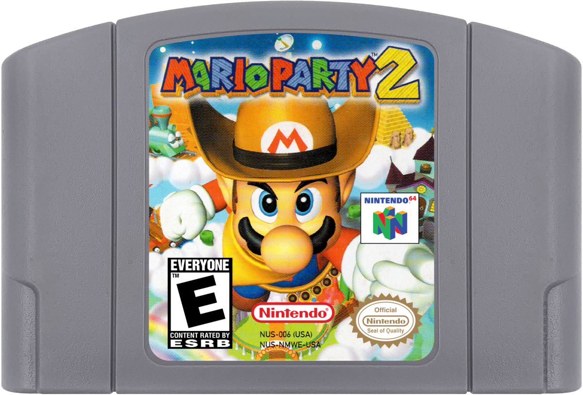 Mario Party 2 cartridge for Nintendo 64 (N64) video game