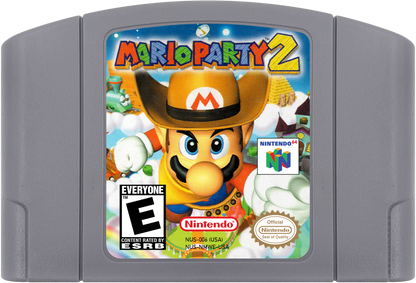 Mario Party 2 cartridge for Nintendo 64 (N64) video game