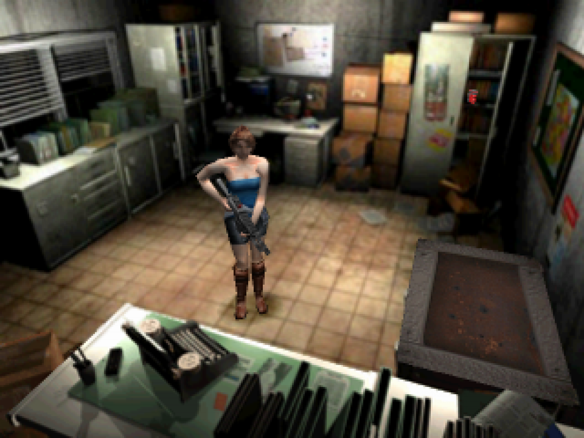 Resident Evil 3 Nemesis with Dino Crisis Demo PlayStation 1 PS1 for retro video game enthusiasts featuring survival horror gameplay zombie filled environments tense exploration puzzle solving resource management Nemesis encounters bonus Dino Crisis demo and collectible gaming appeal gameplay  