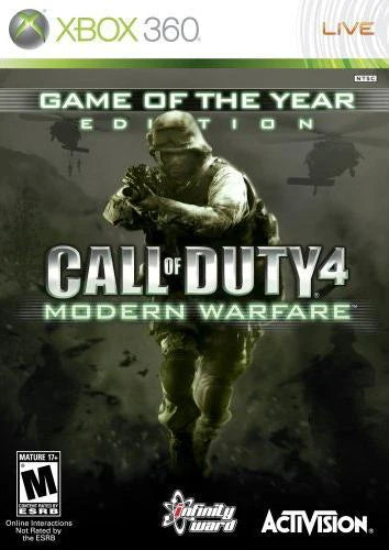 Call of Duty 4: Modern Warfare [Game of the Year Edition] cover art for Xbox 360 (X360) first-person shooter video game