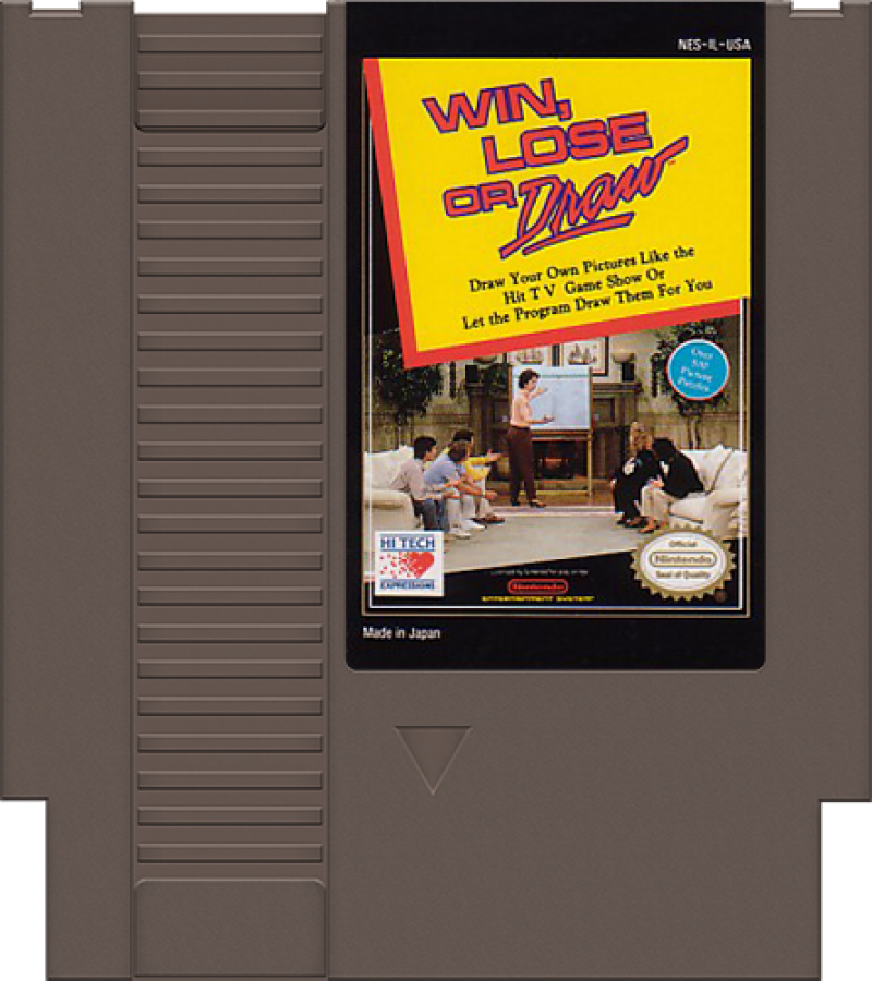 Win, Lose Or Draw [In Box] cartridge for Nintendo Entertainment System (NES) retro video game