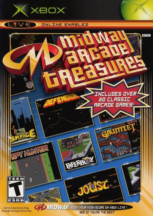 Midway Arcade Treasures cover art for Xbox XBOX video game
