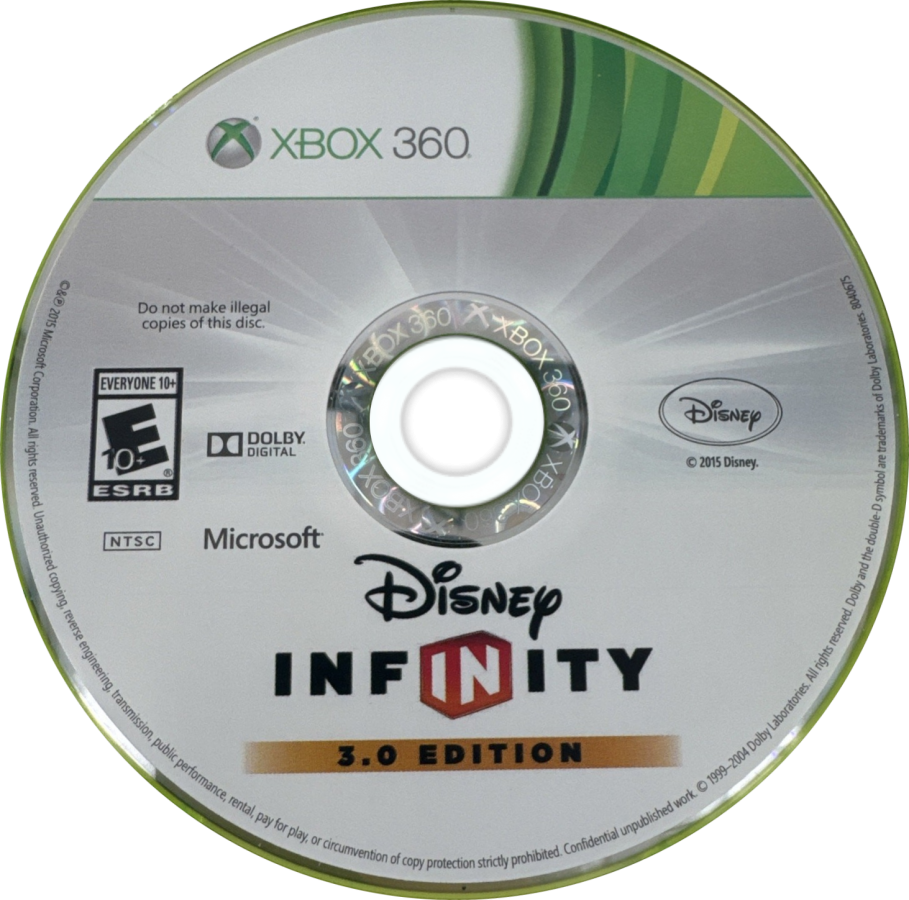 Disney Infinity 3.0 disc for Xbox 360 (X360) action-adventure toys-to-life video game