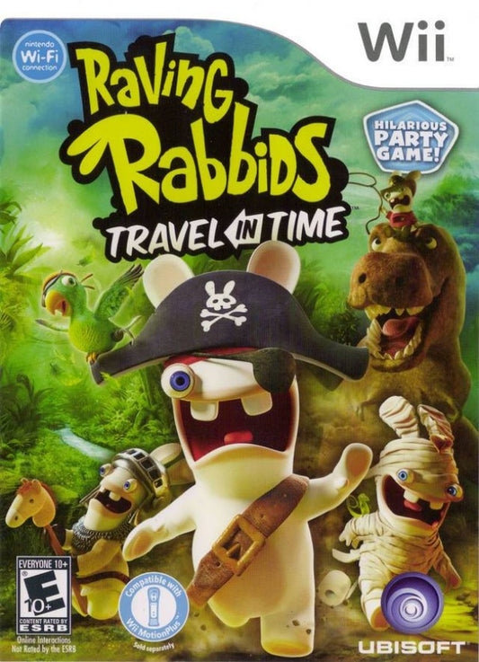 Raving Rabbids: Travel in Time cover art for Nintendo Wii (Wii) video game