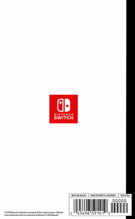 Nintendo Labo back of box for Nintendo Switch NS video game