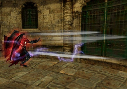 Devil May Cry 2 PlayStation 2 PS2 video game, action hack and slash, stylish combat, demon hunting gameplay, classic Capcom title gameplay screenshot