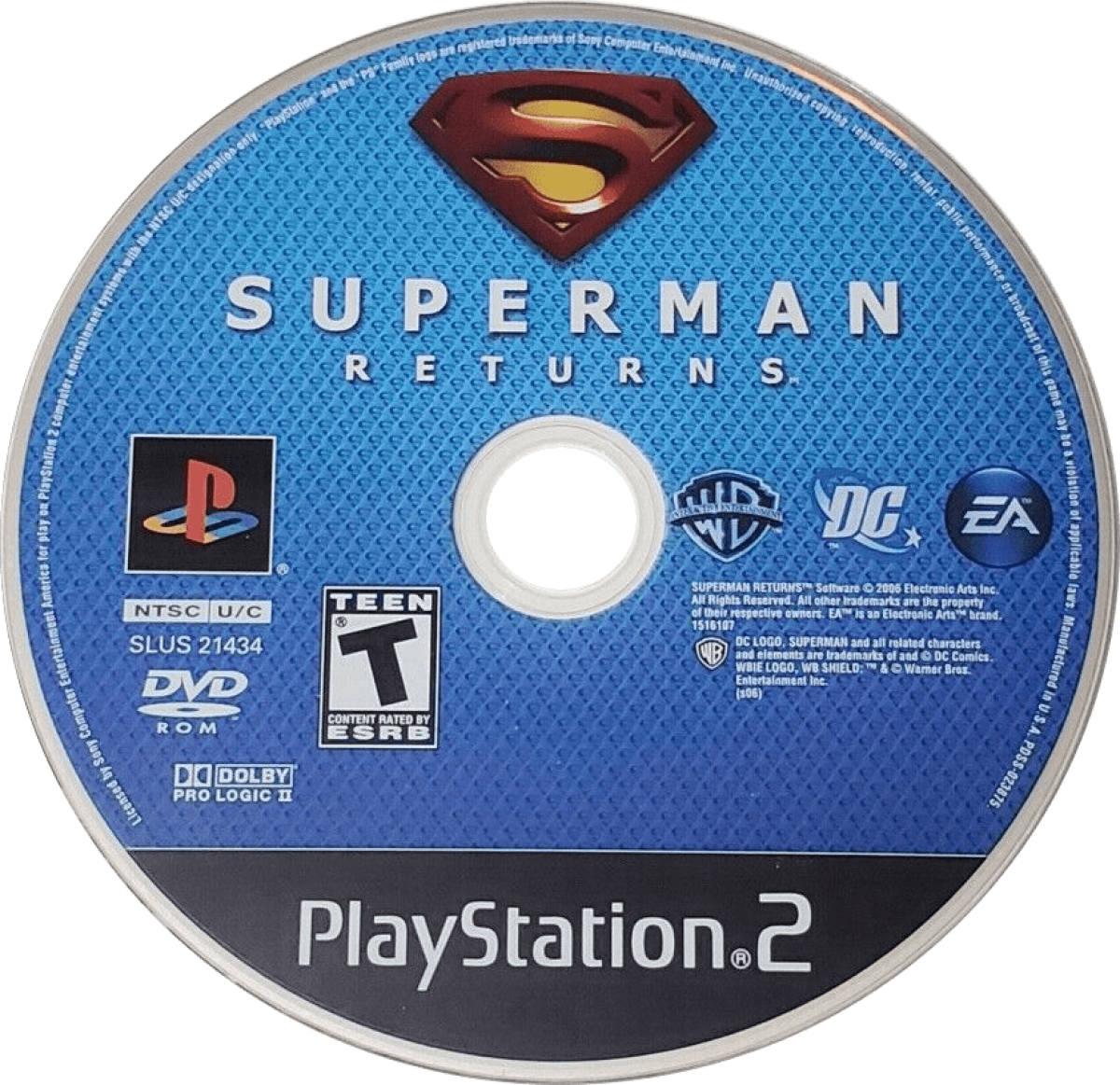 Superman Returns PlayStation 2 retro video game action adventure disc (2006)
