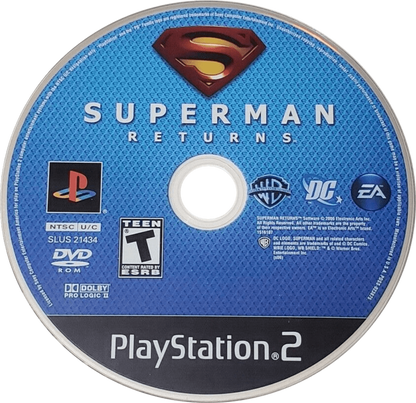 Superman Returns PlayStation 2 retro video game action adventure disc (2006)