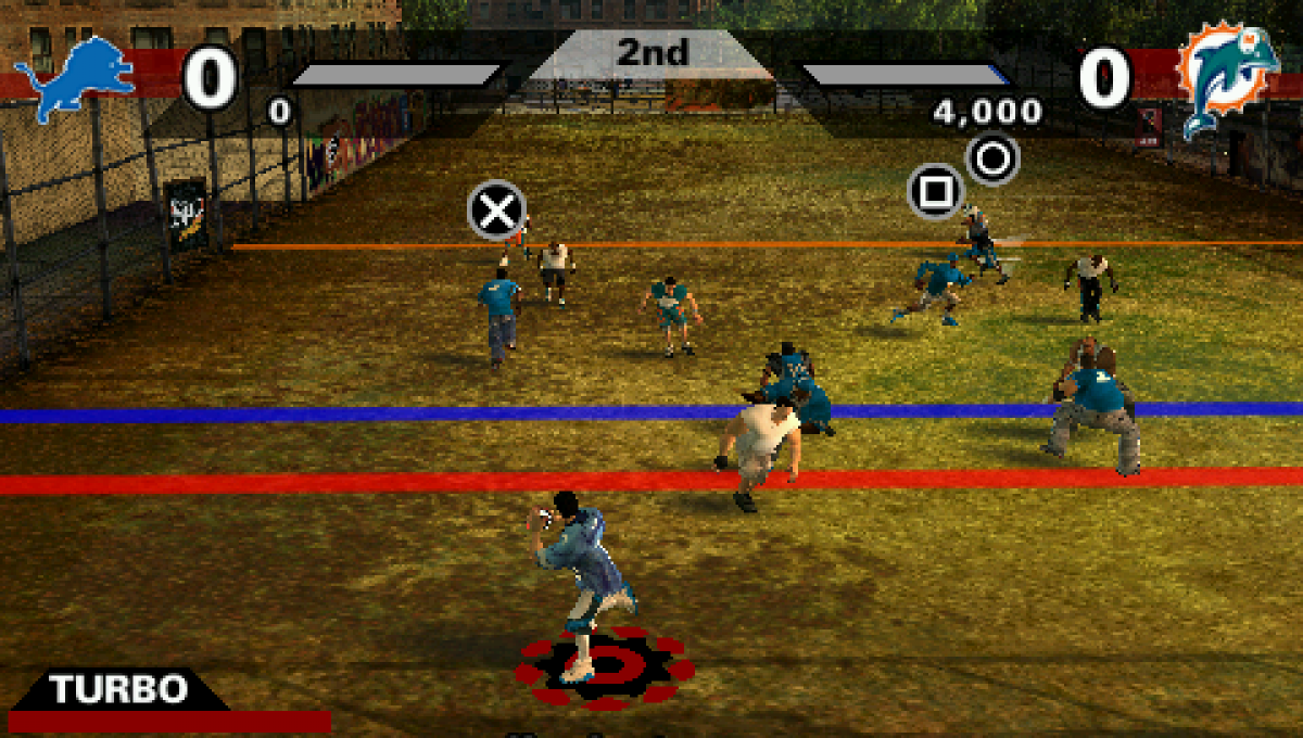 NFL Street 2 Unleashed gameplay for PlayStation Portable (PSP) football sports game