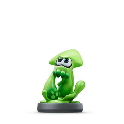 Inkling Squid Amiibo [Green] [Splatoon] [Loose] Nintendo Amiibo figure image