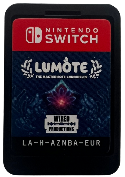 Lumote The Mastermote Chronicles PAL Import Nintendo Switch video game Lumote puzzle platform adventure exploration colorful indie gameplay environmental puzzles console title Nintendo Switch release cartridge