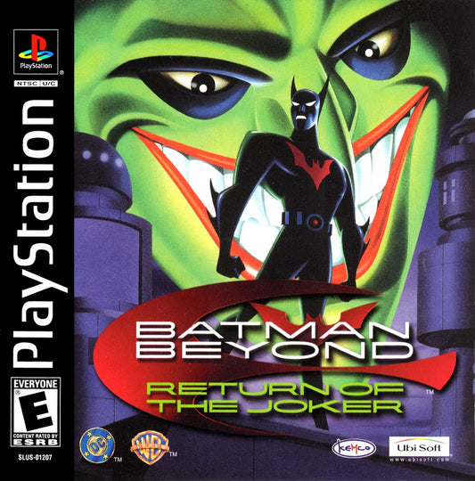 Batman Beyond PlayStation PS1 for action adventure video game fans featuring futuristic superhero combat crime fighting missions Gotham City exploration powerful gadgets fast paced battles based on the animated series platforming action classic PlayStation gameplay collectible gaming appeal cover art